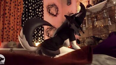 Watch the sexy Loona dressed up as a happy Halloween witch in this HOT porn parody!