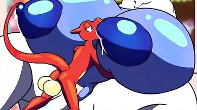 The titillating tale of a Charmeleon that cant get enough of Lugias bountiful breasts