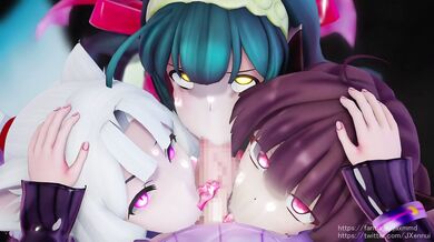 The Three Sisters Blowjob Challenge - Jaxmmd
