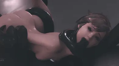 Sexy alien babes kidnap and ravage our heroes in their space prison!
