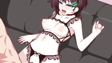 Pixels and dicks collide in this super intense porn