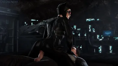 Hentai Catwoman rides cowboy style by billionaire playboy Bruce Wayne in a steamy office romp!