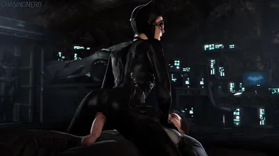 Hentai Catwoman rides cowboy style by billionaire playboy Bruce Wayne in a steamy office romp!