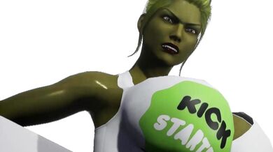 Watch as our beautiful heroine gets ravaged by a slimy tentacle monster that was accidentally created through Kickstarter funding!