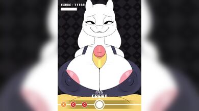 Watch Toriel, the goat mom, beat her son in a sexually charged banging session without any misses