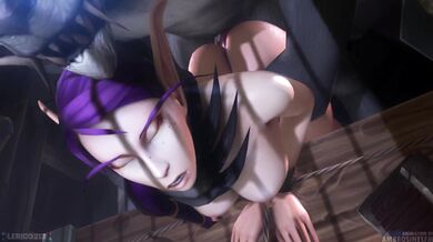 Watch as a bound elven maiden gets her tight pussy violated by a lustful Worgen in this intense hentai porn video