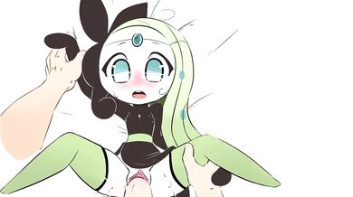 Meloetta and her trainer get banged on the beach by two sexy hentai bunnies in a wild fuck fest!