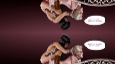 A futa unicorn, roughly fucked the timid blonde Layla in her ass