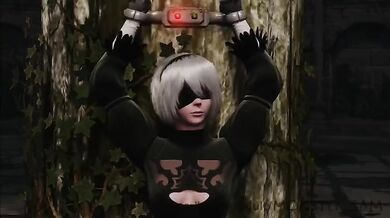 Mistress Sara punishes her slave monster sam for not following orders in the bedroom She ties him up and uses a dildo to dominate him until he cums