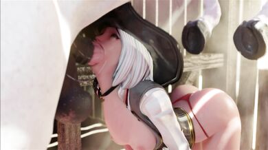 Ashe x Horse Throat Bulge [The Bartender]