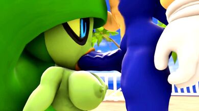 Zeena gets a big Blowjob from Sonic the Hedgehog [WILD]
