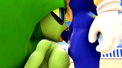 Zeena gets a big Blowjob from Sonic the Hedgehog [WILD]