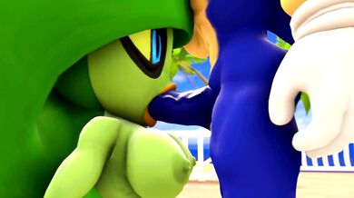 Zeena gets a big Blowjob from Sonic the Hedgehog [WILD]