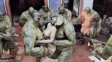 Ciri in Trouble after Fallout 4 Nuclear Explosion