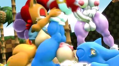 Watch as [BlackChaos64] is pleasured by a Futa and a Furry in this hot Threesome Hentai video