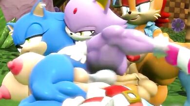 Watch as [BlackChaos64] is pleasured by a Futa and a Furry in this hot Threesome Hentai video