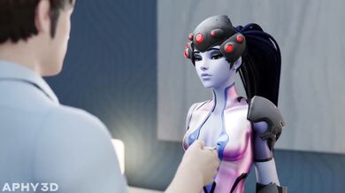 Widowmaker Making Extra Cash with Hot Blowjobs and Anal Action