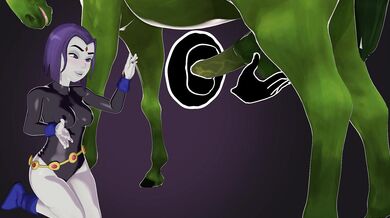Raven X Beast Boy (horse) skuddbutt