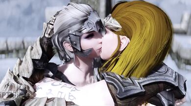 Two Curvy Futanari Warriors Enjoy a Threesome, Part 3