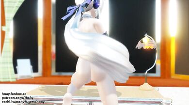 Two long anal dildos explode in this hentai porn video!