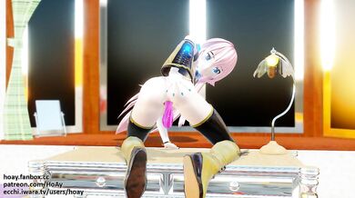 Two long anal dildos explode in this hentai porn video!