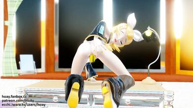 Two long anal dildos explode in this hentai porn video!