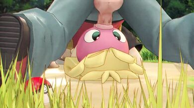 Pornstar Smoochum, your favorite plushie Pokemon gets completely destroyed by two hot girls in a threesome scene!