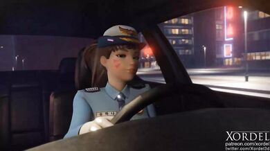 Cop Forceful Love Making with Overwatchs DVa