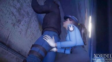 Cop Forceful Love Making with Overwatchs DVa