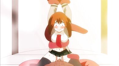 Watch as the villainous tentacles of Ochako Urarakas wildest dreams ra*pe her body, leaving her helpless and begging for more