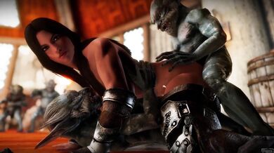 Watch as these busty sluts get defeated by rieklings in this hardcore porn video