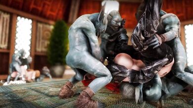 Watch as these busty sluts get defeated by rieklings in this hardcore porn video