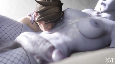 One day, Tracer and Widowmaker decided to have a little taste test with Nylon stockings