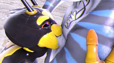 DahSharky and her Futa Dom, voiced by Sexy Silver Star and Kalieth VA, take on a new client