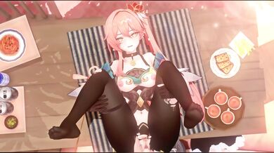 Japanese schoolgirl Miko gets seduced by a black stud in her classroom