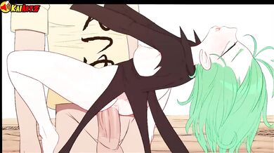 KaiArtz and Ploxy fuck in the eye of a hurricane, causing destruction and chaos around them