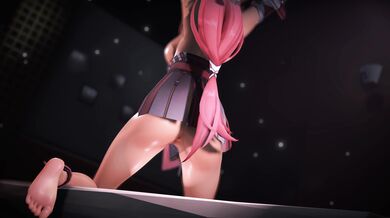 Watch Yae Miko tease and please in this hot hentai porn video!