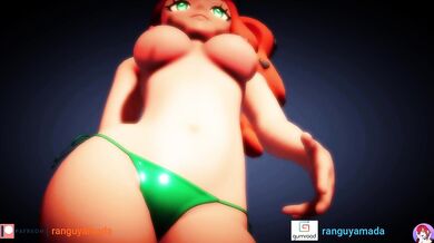 Poké-sex: Sonias Topless Sexy Walk