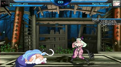 The Legend of the Dragon and the Vixen: Morrigans Doggy Style Mugen Kuromaru Romp