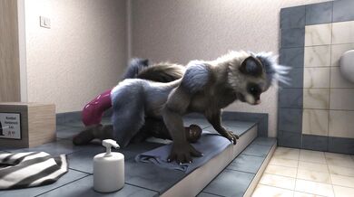 Rabbitgirl and her big black dildo, in 1080p HD