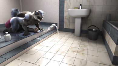 Rabbitgirl and her big black dildo, in 1080p HD