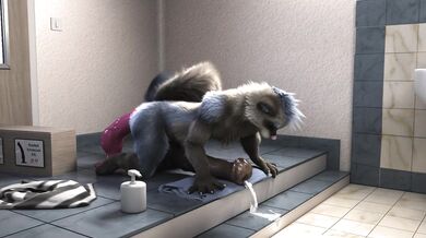 Rabbitgirl and her big black dildo, in 1080p HD