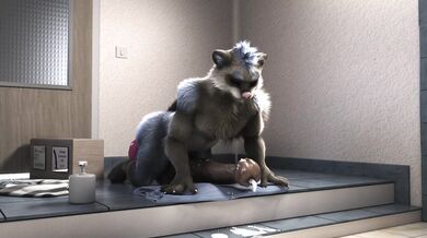 Rabbitgirl and her big black dildo, in 1080p HD