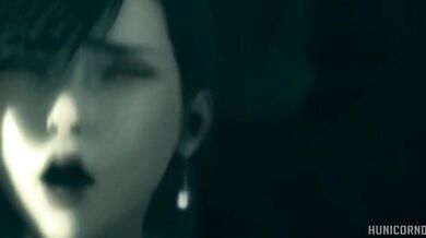 Watch as Tifa and Game Over get it on in scene 001 of HunicornD!