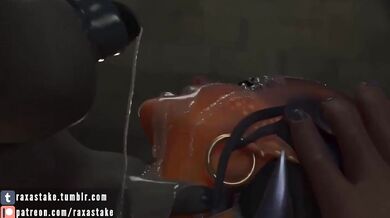 Four-Chambered Heart: Symmetra Cumshots, Facials and Raxastaks Mighty Hammer