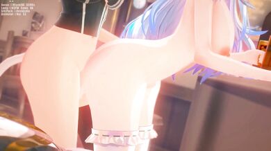 Watch Lamy x Botan at the Local Pub get drunk and have a threesome with Trist!