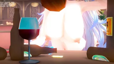 Watch Lamy x Botan at the Local Pub get drunk and have a threesome with Trist!