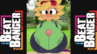 Watch this hot sunflower getting pounded in the garden!