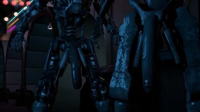 The Terminator swims with the sharks in Second Life