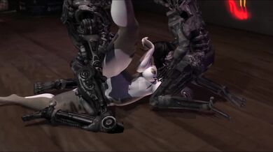 The Terminator swims with the sharks in Second Life